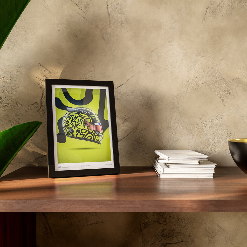 Lando Norris - Helmet Poster - 2024