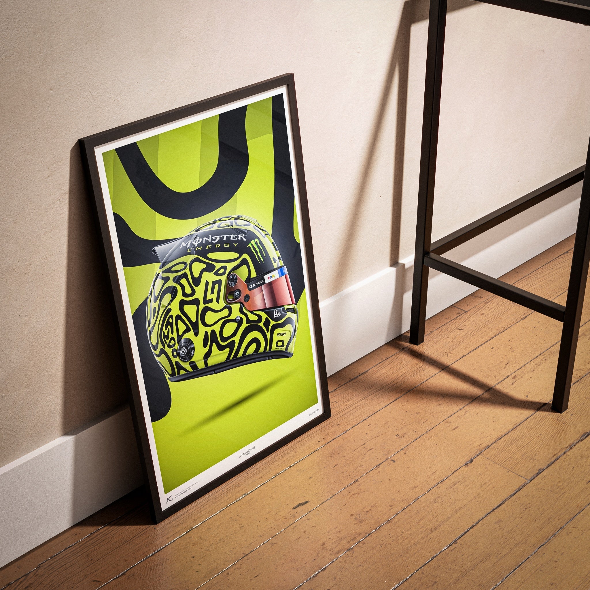 Lando Norris - Helmet Poster - 2024