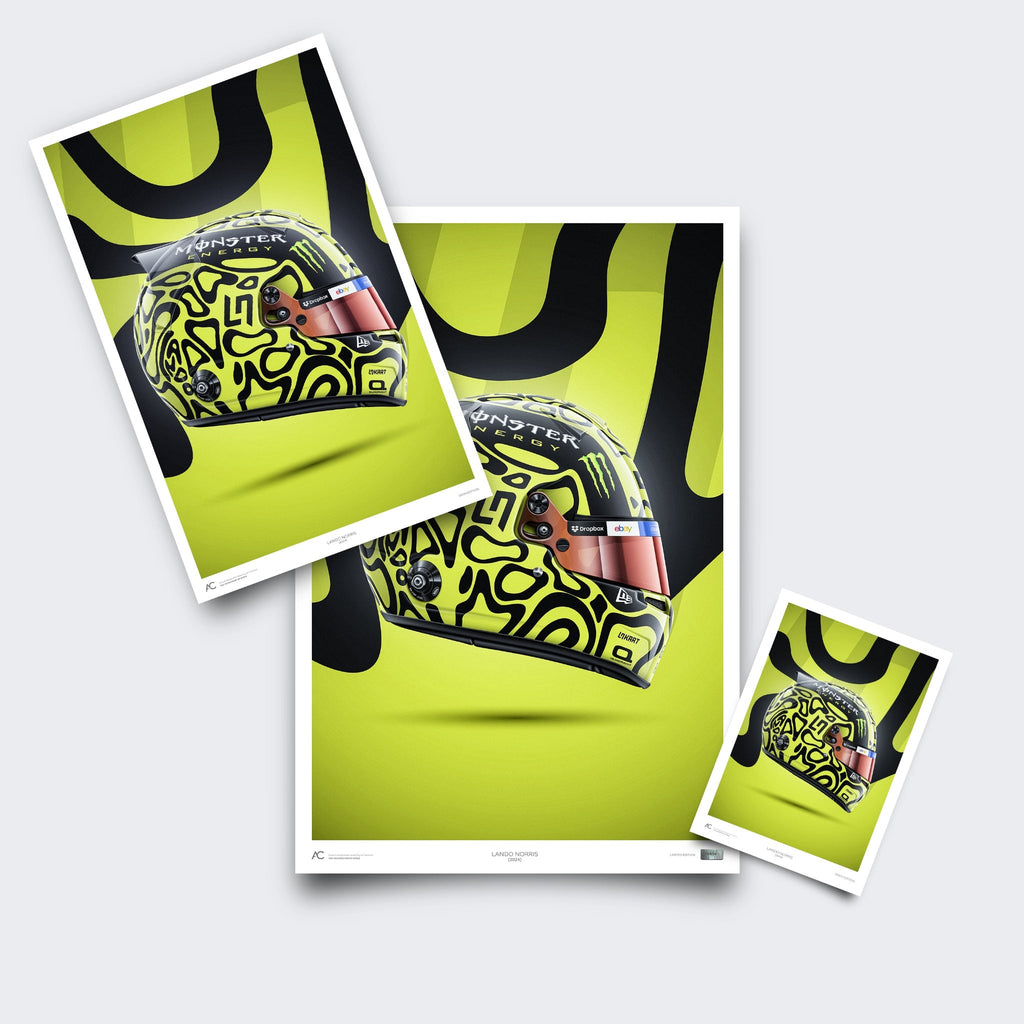 Lando Norris - Helmet Poster - 2024
